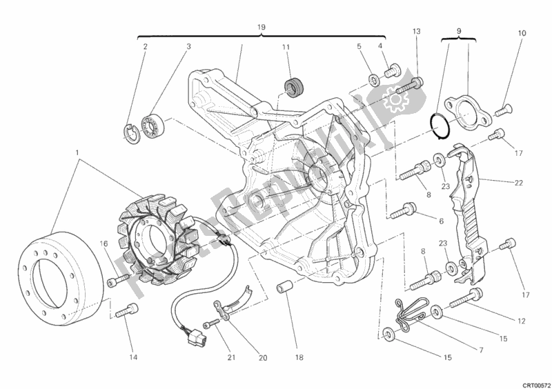Wszystkie części do Generator Ducati Monster 696 ABS USA 2011